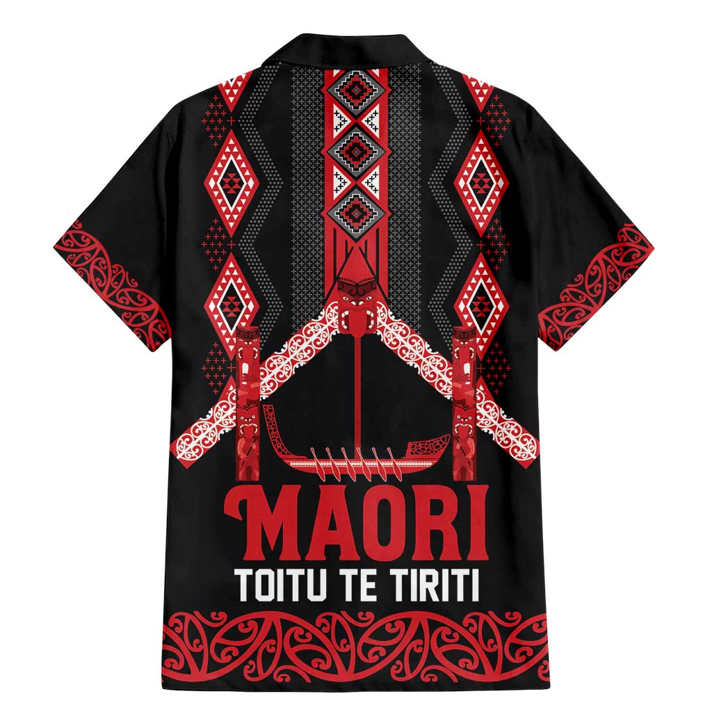 Toitu Te Tiriti Waitangi Family Matching Mermaid Dress and Hawaiian Shirt Black Wharenui House LT9 - Polynesian Pride
