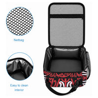 Toitu Te Tiriti Waitangi Lunch Bag Black Wharenui House LT9 - Polynesian Pride