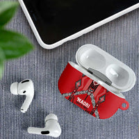 Toitu Te Tiriti Waitangi AirPods Case Red Wharenui House - Polynesian Pride