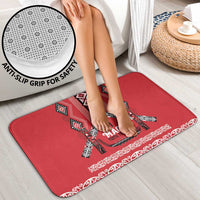Toitu Te Tiriti Waitangi Bathroom Set Red Wharenui House - Polynesian Pride