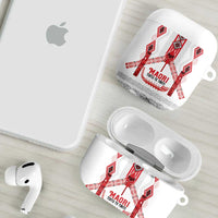 Toitu Te Tiriti Waitangi AirPods Case White Wharenui House - Polynesian Pride