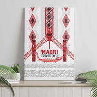 Toitu Te Tiriti Waitangi Canvas Wall Art White Wharenui House - Polynesian Pride