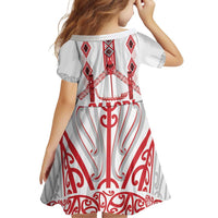 Toitu Te Tiriti Waitangi Family Matching Puletasi and Hawaiian Shirt White Wharenui House LT9 - Polynesian Pride