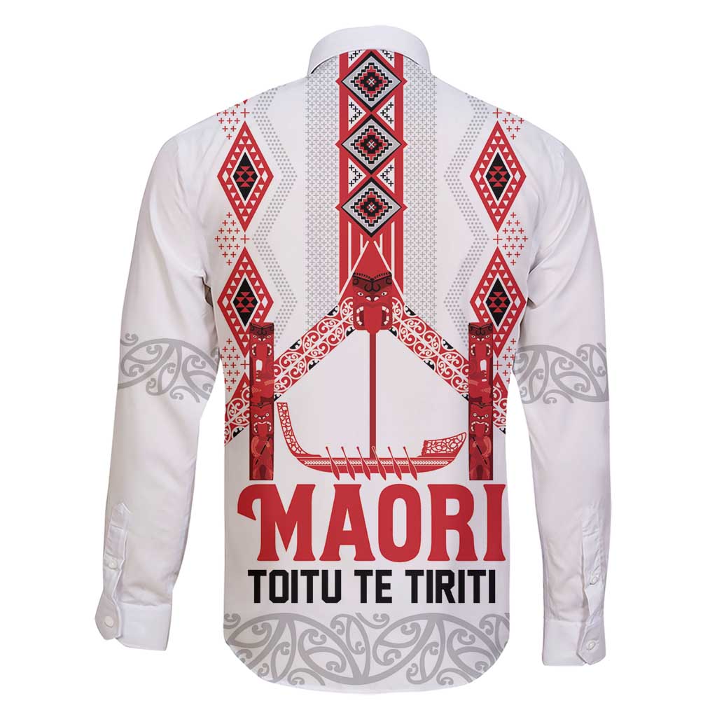 Toitu Te Tiriti Waitangi Family Matching Short Sleeve Bodycon Dress and Hawaiian Shirt White Wharenui House LT9 - Polynesian Pride