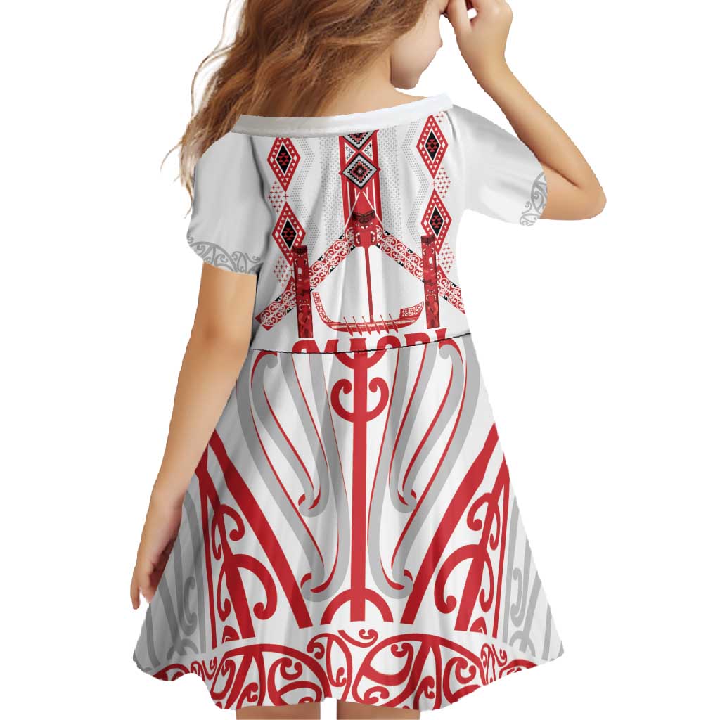Toitu Te Tiriti Waitangi Family Matching Tank Maxi Dress and Hawaiian Shirt White Wharenui House LT9 - Polynesian Pride