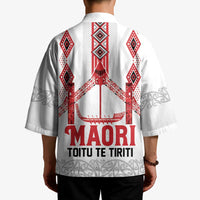 Toitu Te Tiriti Waitangi Kimono White Wharenui House - Polynesian Pride