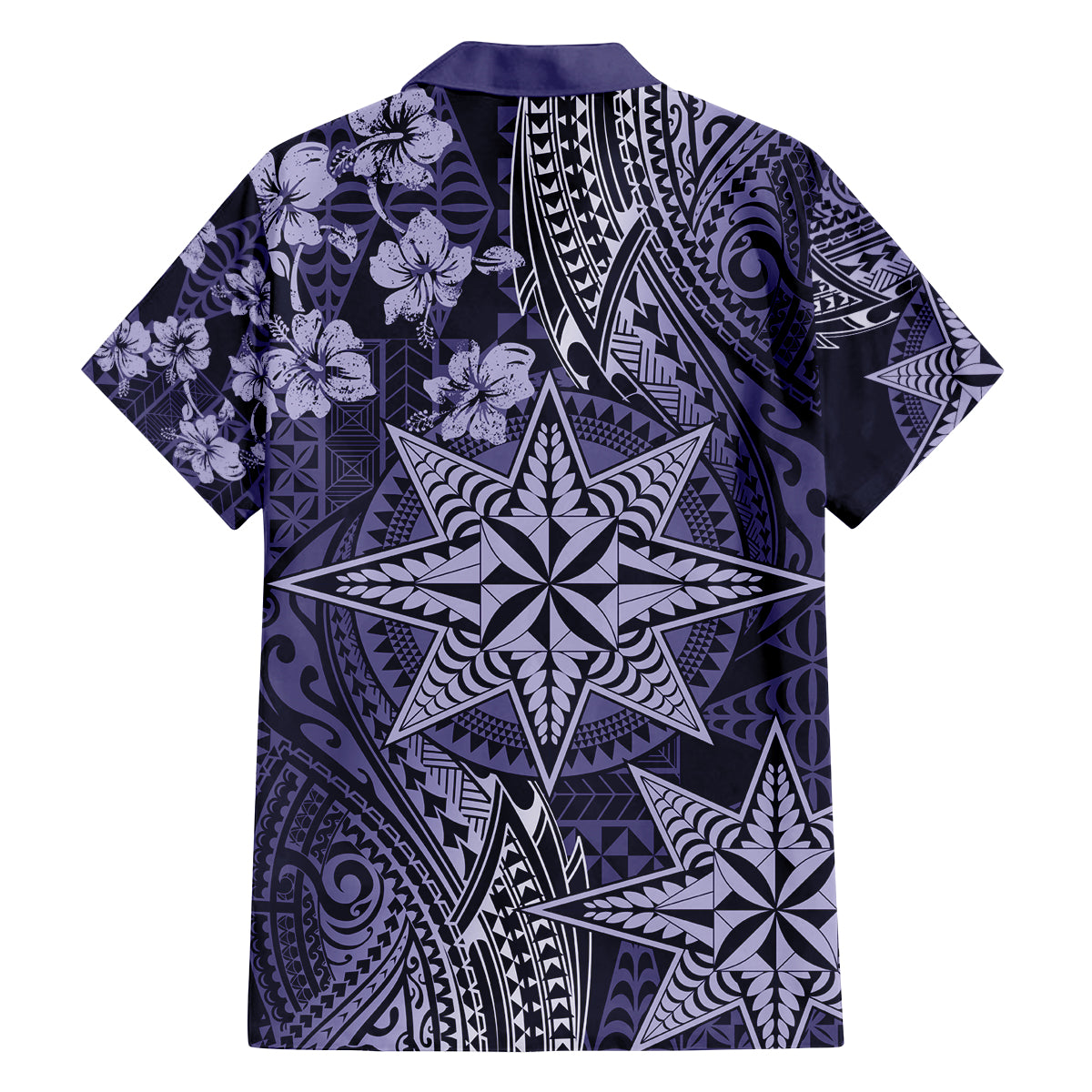 Vintage Tonga Tribal Ngatu Pattern Family Matching Puletasi and Hawaiian Shirt With Pacific Floral Pink Art LT9 - Polynesian Pride