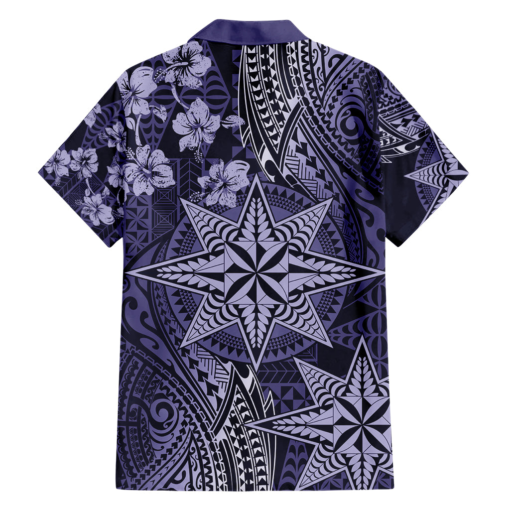 Vintage Tonga Tribal Ngatu Pattern Family Matching Short Sleeve Bodycon Dress and Hawaiian Shirt With Pacific Floral Pink Art LT9 - Polynesian Pride