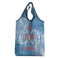 Personalised Tonga Apifo'ou College Grocery Bag Since 1865 Special Kupesi Pattern