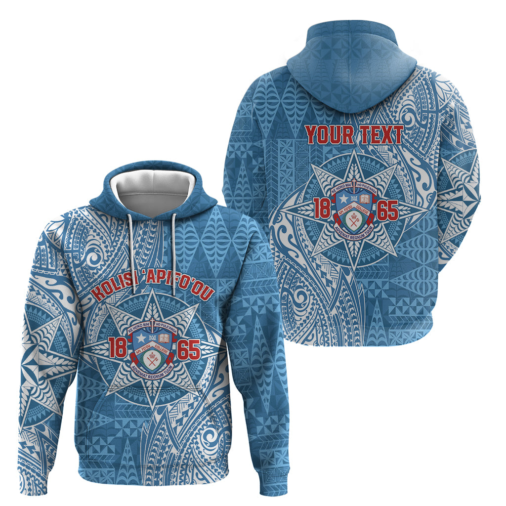 Personalised Tonga Apifo'ou College Hoodie Since 1865 Special Kupesi Pattern