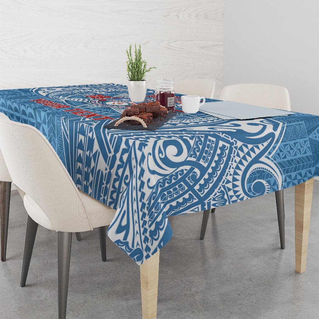 Personalised Tonga Apifo'ou College Tablecloth Since 1865 Special Kupesi Pattern