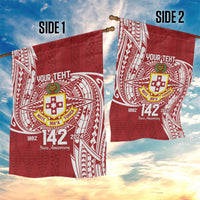 Personalised Kolisi Tonga Atele 142nd Anniversary Garden Flag Special Kupesi Pattern
