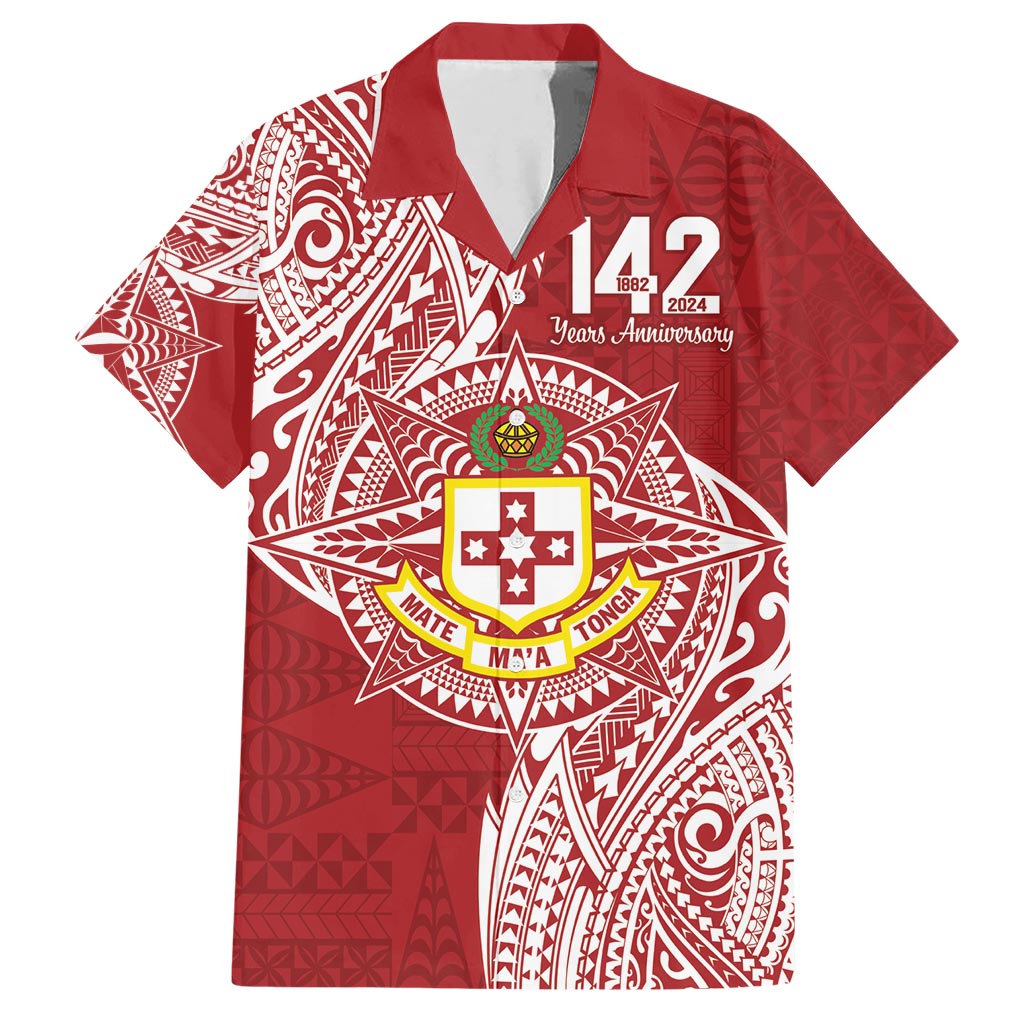 Personalised Kolisi Tonga Atele 142nd Anniversary Hawaiian Shirt Special Kupesi Pattern