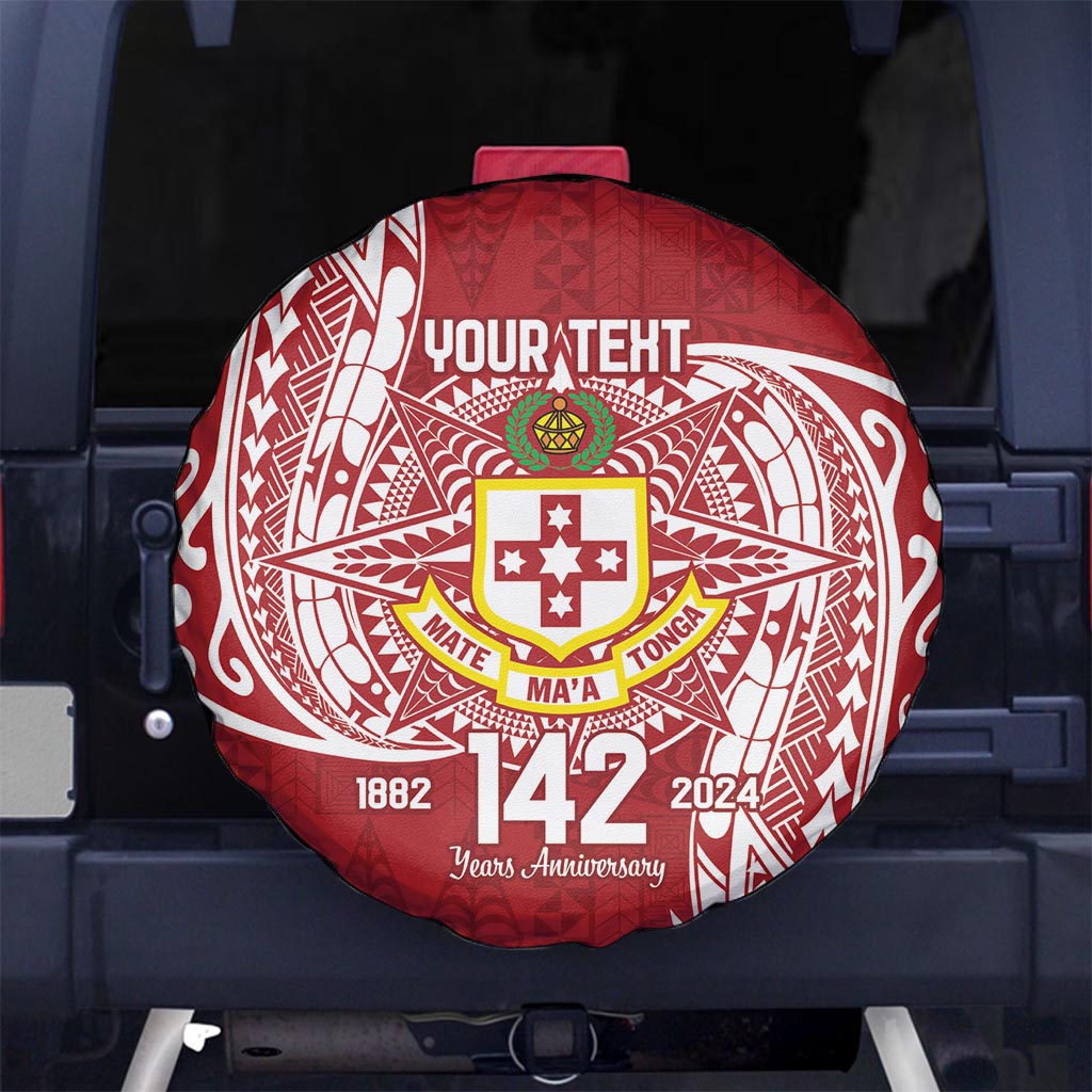 Personalised Kolisi Tonga Atele 142nd Anniversary Spare Tire Cover Special Kupesi Pattern