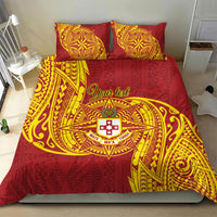 Personalised Kolisi Tonga Atele Bedding Set Since 1882 Simple Ngatu Pattern