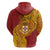 Personalised Kolisi Tonga Atele Zip Hoodie Since 1882 Simple Ngatu Pattern
