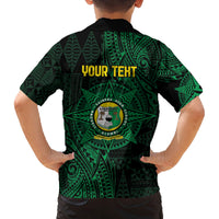 Personalised Tonga Liahona High School 76th Anniversary Family Matching Puletasi and Hawaiian Shirt Special Kupesi Pattern LT9 - Polynesian Pride