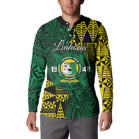 Personalised Tonga Liahona High School Button Sweatshirt Since 1948 Special Kupesi Pattern