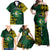 Personalised Tonga Liahona High School Family Matching Off Shoulder Maxi Dress and Hawaiian Shirt Since 1948 Special Kupesi Pattern