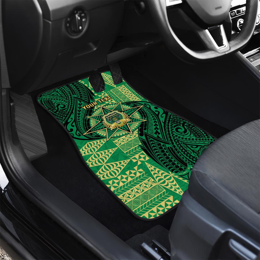 Personalised Tonga Saineha High School Car Mats Since 1978 Special Kupesi Pattern