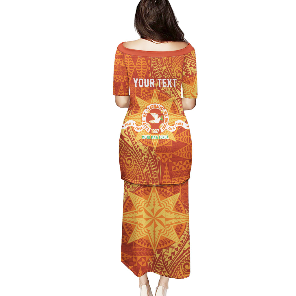 Personalised Tonga Tailulu College Puletasi Since 1967 Special Kupesi Pattern Version 1