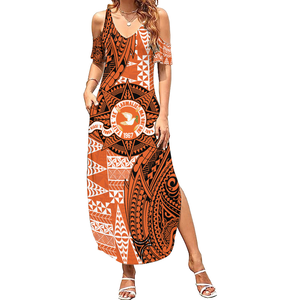 Personalised Tonga Tailulu College Summer Maxi Dress Since 1967 Special Kupesi Pattern Version 2