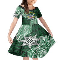 Personalised Tonga Takuilau College Family Matching Off The Shoulder Long Sleeve Dress and Hawaiian Shirt Since 1975 Special Kupesi Pattern