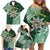 Personalised Tonga Takuilau College Family Matching Off Shoulder Short Dress and Hawaiian Shirt Since 1975 Special Kupesi Pattern