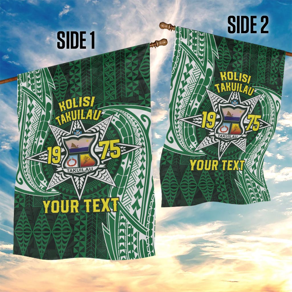 Personalised Tonga Takuilau College Garden Flag Since 1975 Special Kupesi Pattern