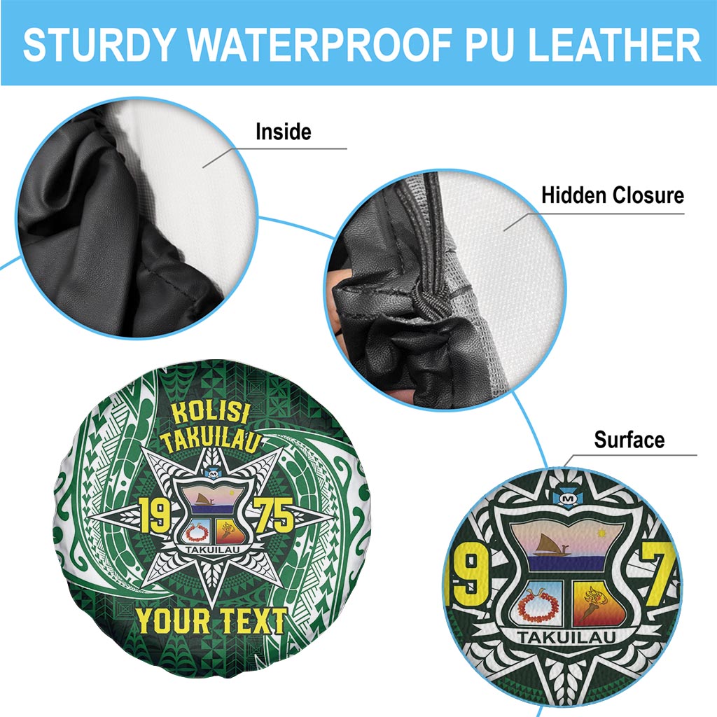 Personalised Tonga Takuilau College Spare Tire Cover Since 1975 Special Kupesi Pattern