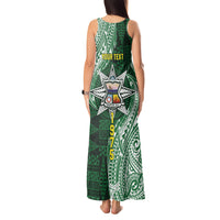 Personalised Tonga Takuilau College Tank Maxi Dress Since 1975 Special Kupesi Pattern LT9 - Polynesian Pride