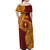 Personalised Tonga Beulah College Off Shoulder Maxi Dress Since 1938 Special Kupesi Pattern