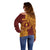 Personalised Tonga Beulah College Off Shoulder Sweater Since 1938 Special Kupesi Pattern