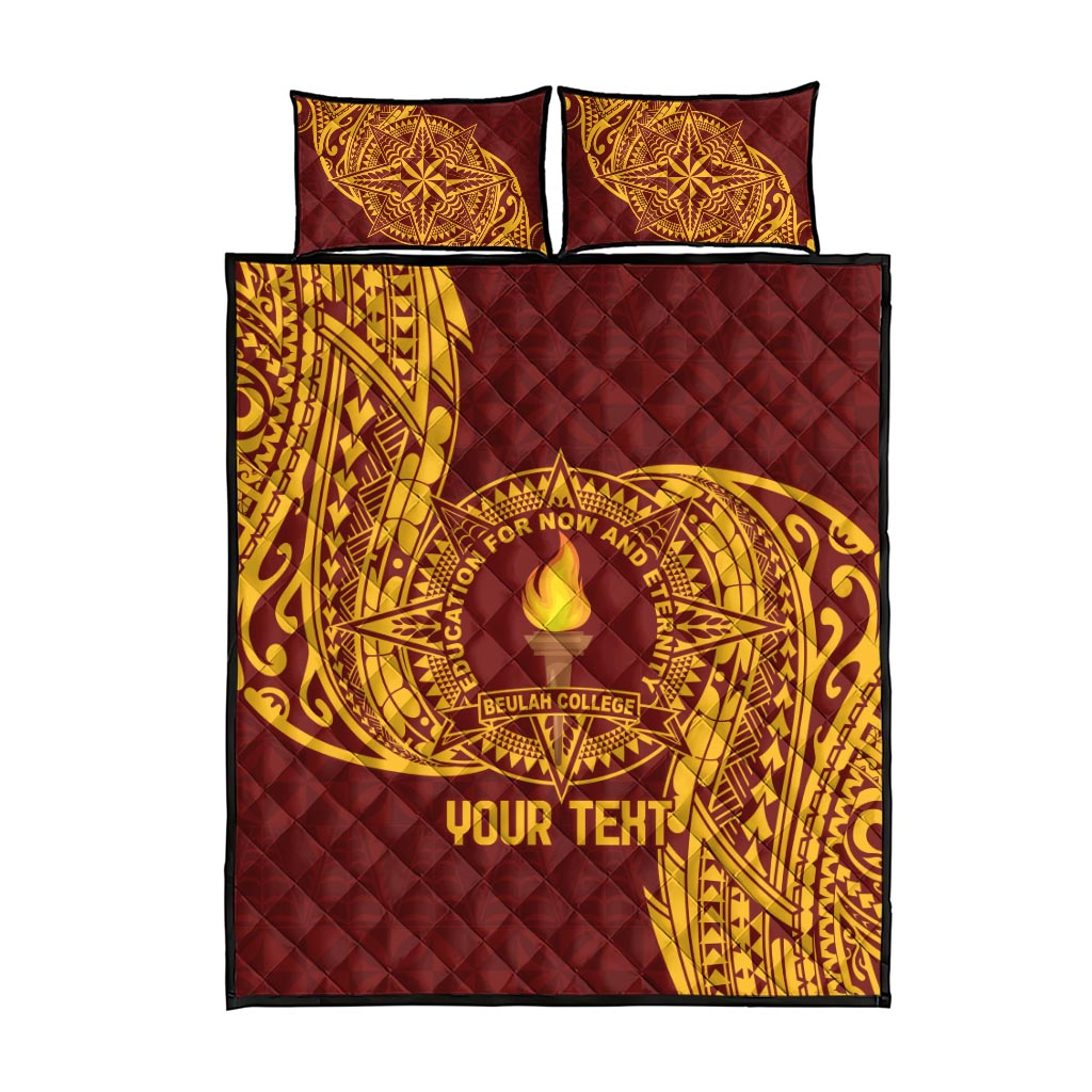 Personalised Tonga Beulah College Quilt Bed Set Since 1938 Special Kupesi Pattern