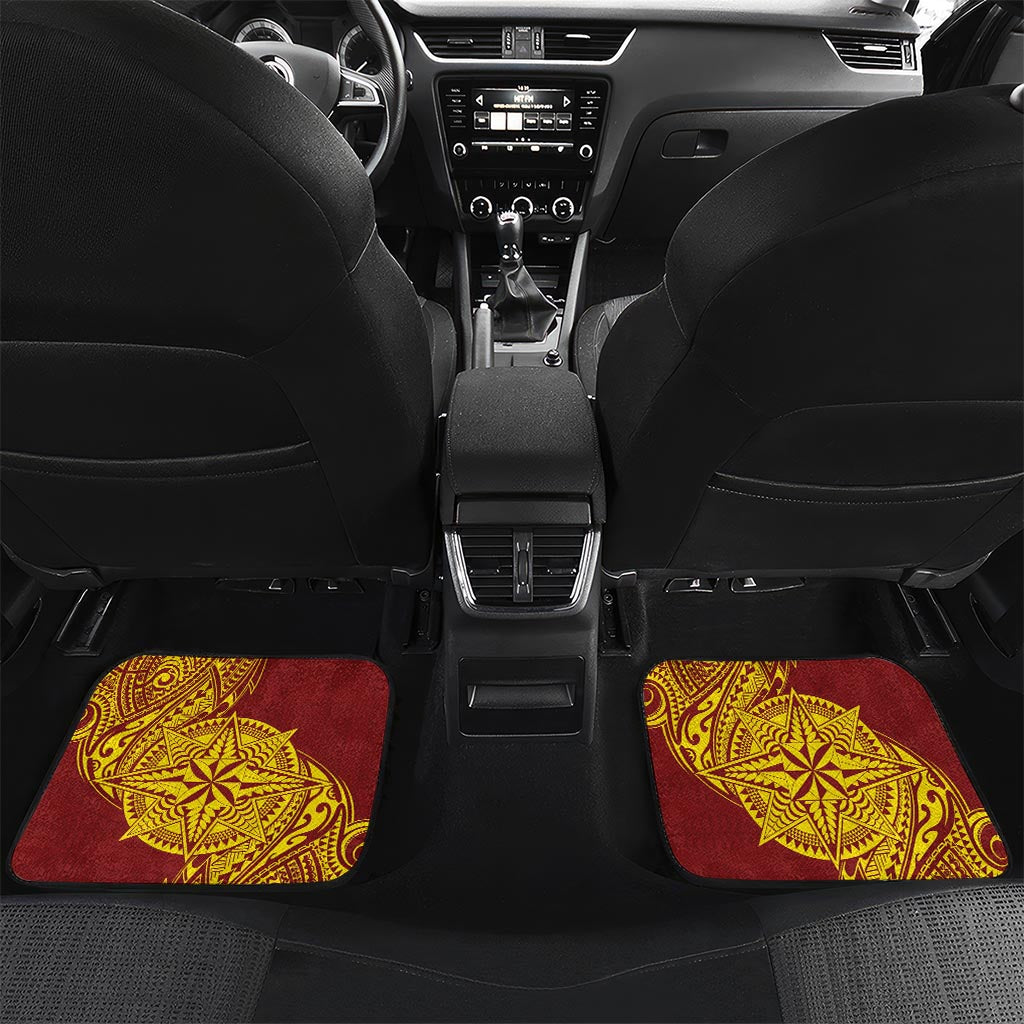 Personalised Tonga High School 77th Anniversary Car Mats Special Kupesi Pattern