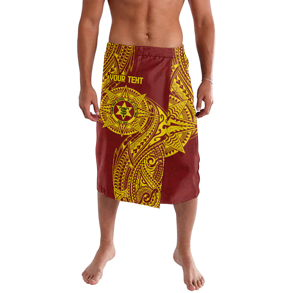 Personalised Tonga High School 77th Anniversary Lavalava Special Kupesi Pattern