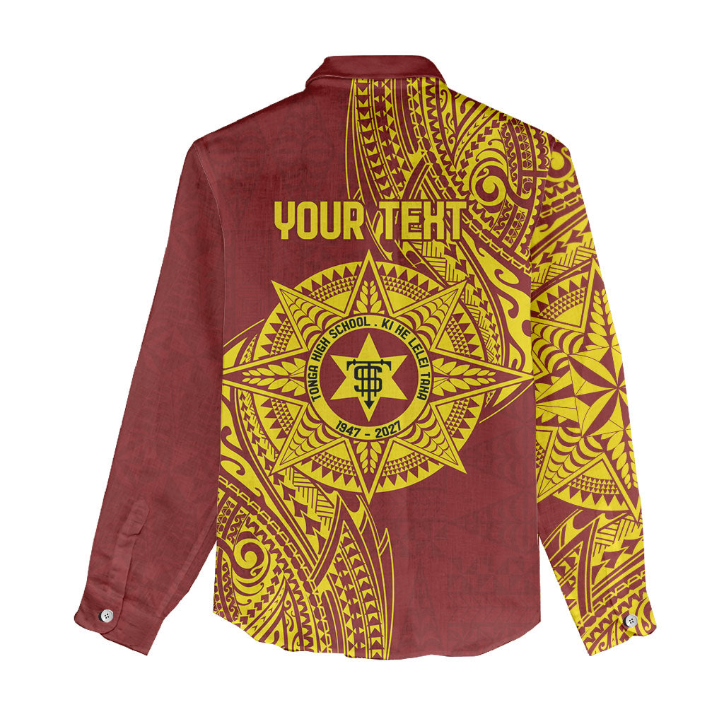 Personalised Tonga High School 80th Anniversary Women Casual Shirt Special Kupesi Pattern LT9 - Polynesian Pride
