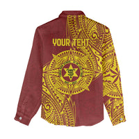 Personalised Tonga High School 80th Anniversary Women Casual Shirt Special Kupesi Pattern LT9 - Polynesian Pride