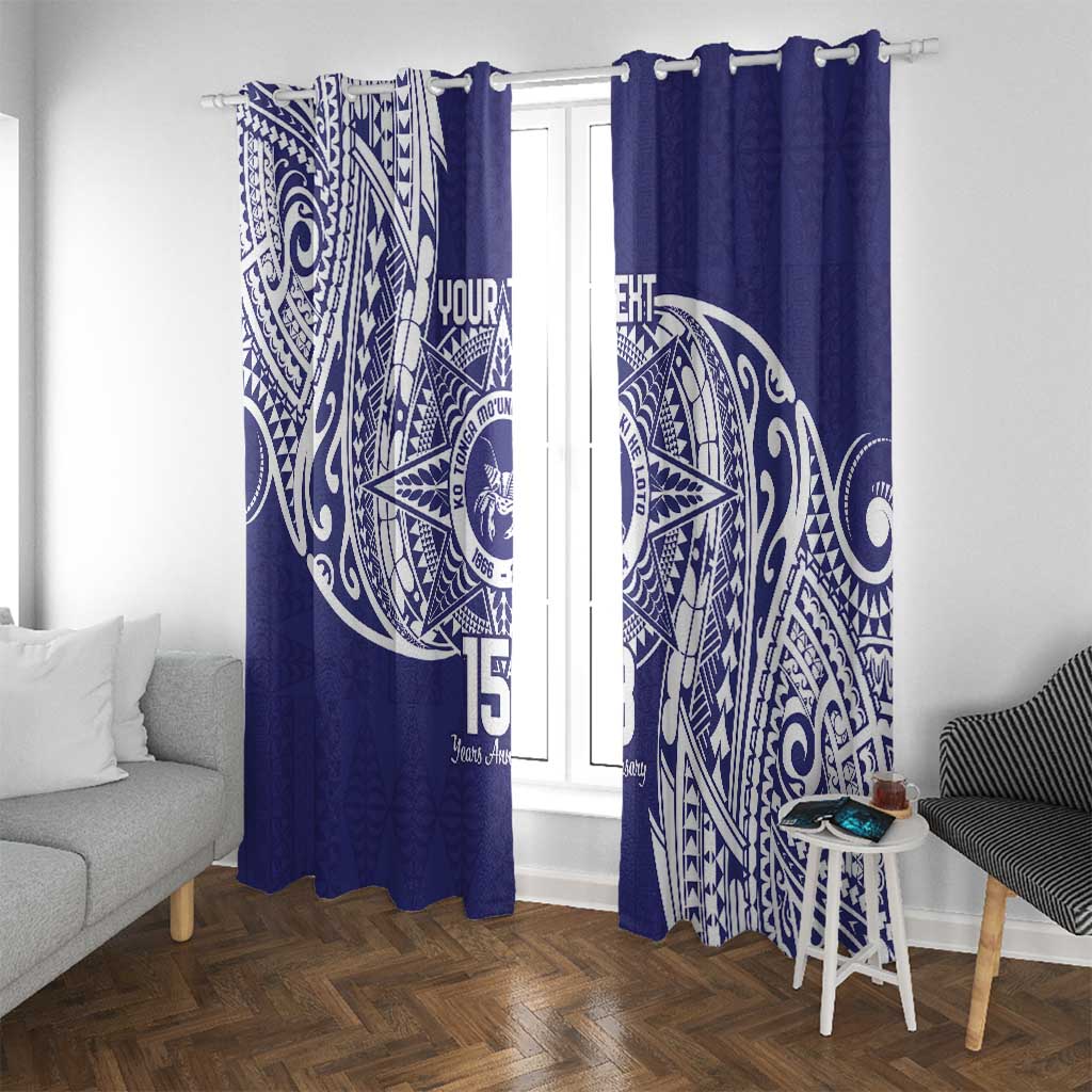 Personalised Tonga Tupou College Tolo 158th Anniversary Window Curtain Special Kupesi Pattern LT9
