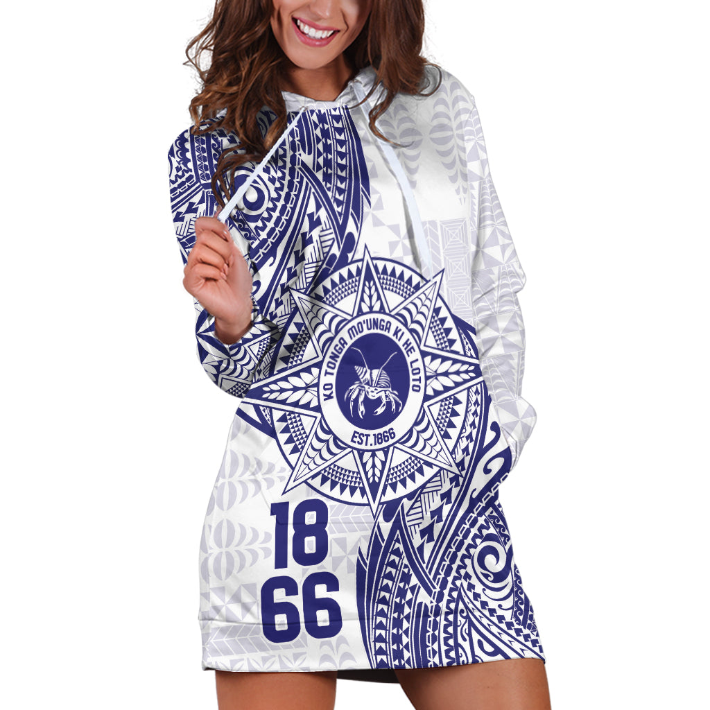 Personalised Tonga Tupou College Tolo Hoodie Dress Since 1866 Special Kupesi Pattern