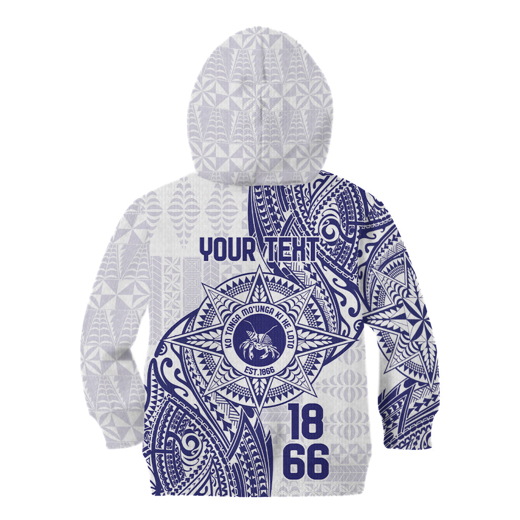 Personalised Tonga Tupou College Tolo Kid Hoodie Since 1866 Special Kupesi Pattern