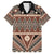 Vintage Bula Fiji Family Matching Tank Maxi Dress and Hawaiian Shirt Brown Tapa Masi Motif