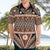 Vintage Bula Fiji Hawaiian Shirt Brown Tapa Masi Motif