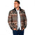 Vintage Bula Fiji Padded Jacket Brown Tapa Masi Motif - Polynesian Pride