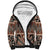 Vintage Bula Fiji Sherpa Hoodie Brown Tapa Masi Motif