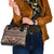 Vintage Bula Fiji Shoulder Handbag Brown Tapa Masi Motif