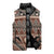 Vintage Bula Fiji Sleeveless Puffer Jacket Brown Tapa Masi Motif - Polynesian Pride