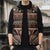 Vintage Bula Fiji Sleeveless Puffer Jacket Brown Tapa Masi Motif - Polynesian Pride