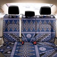 Vintage Bula Fiji Back Car Seat Cover Prussian Blue Tapa Masi Motif