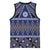 Vintage Bula Fiji Basketball Jersey Prussian Blue Tapa Masi Motif - Polynesian Pride